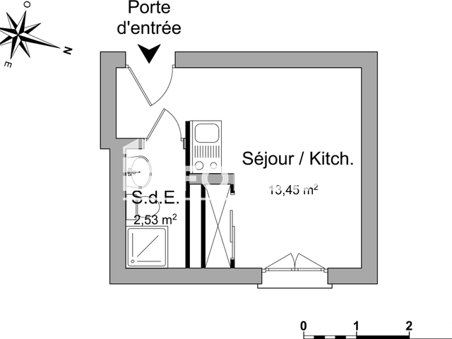 Studio (15.98 m²) à louer - La Roche Sur Yon (85000)