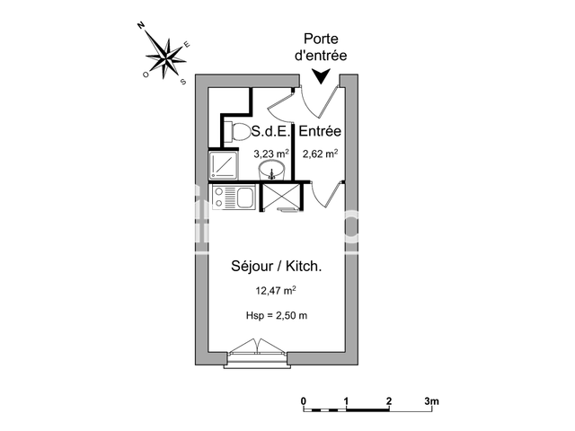 Studio (18.7 m²) à louer - La Roche Sur Yon (85000)