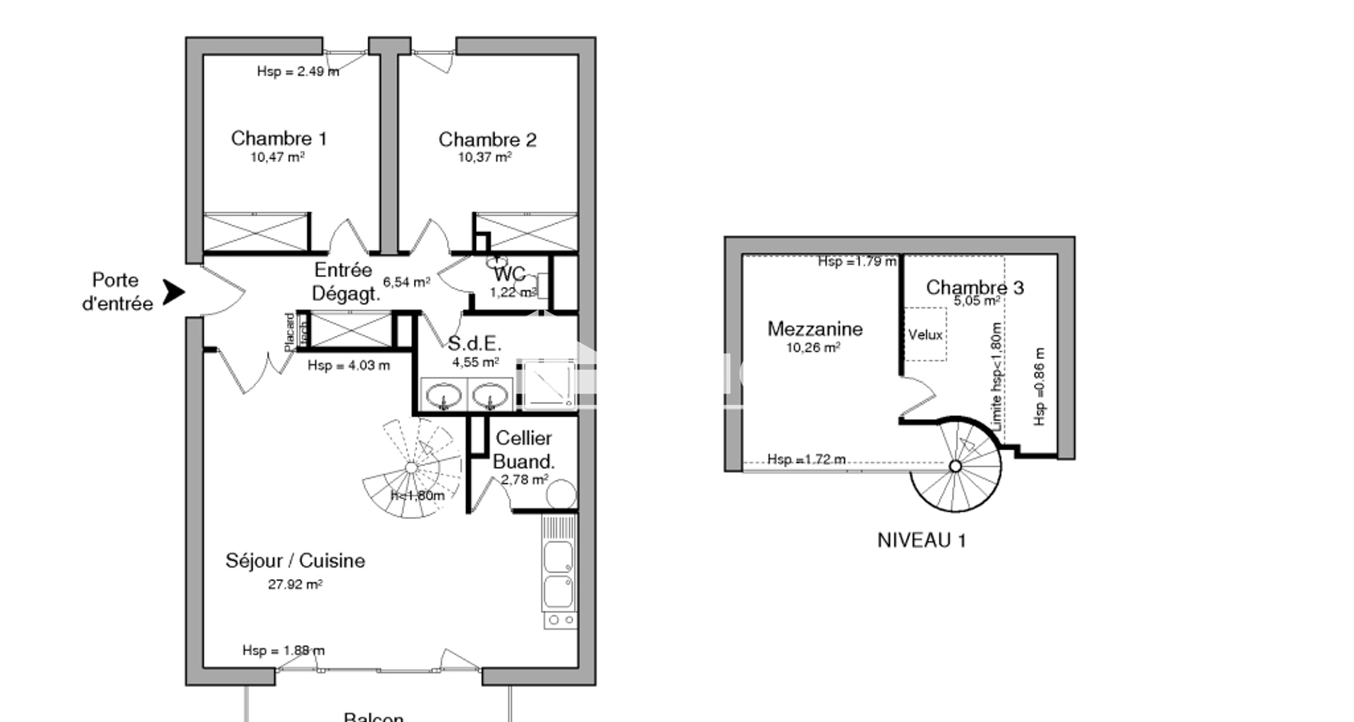 Appartement 3 pièces (79.16 m²) à louer - Challans (85300)