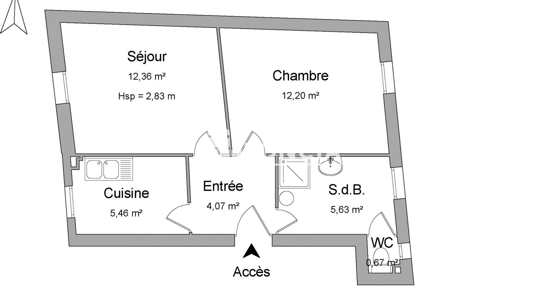Appartement 2 pièces (40.39 m²) à louer - Arcueil (94110)