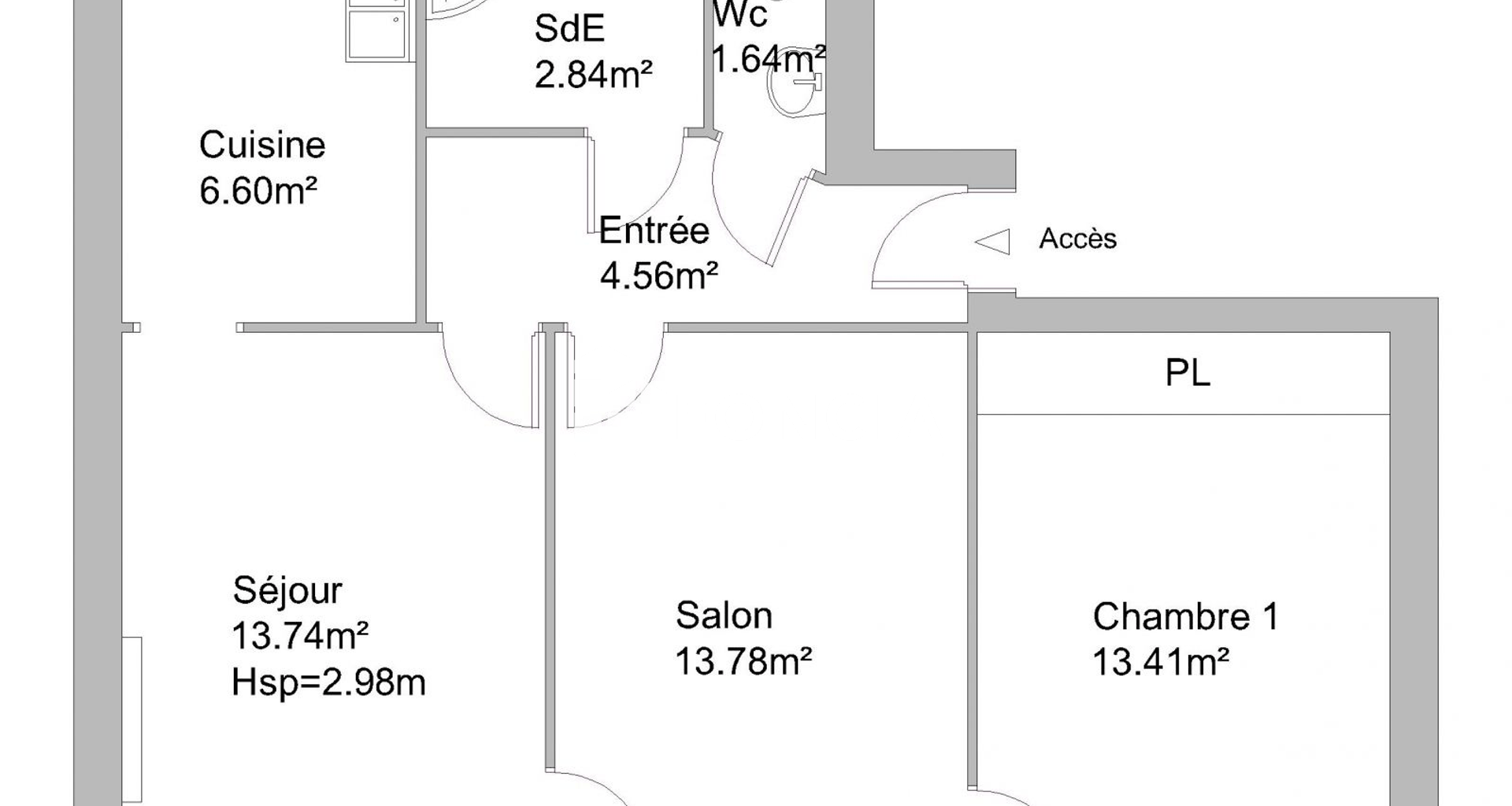 Appartement 3 pièces (56.57 m²) à louer - Romans-sur-isère (26100)
