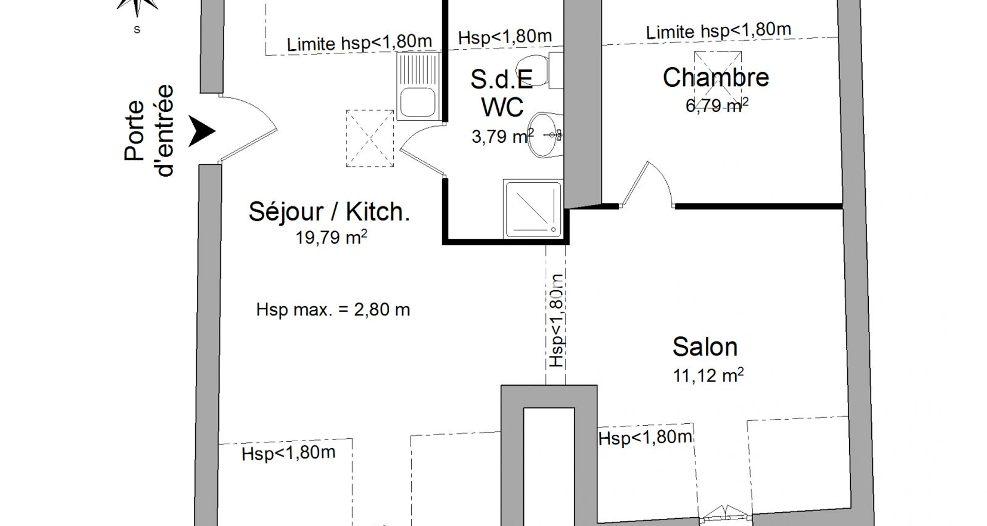 Appartement 2 pièces (41.49 m²) à louer - Vienne (38200)