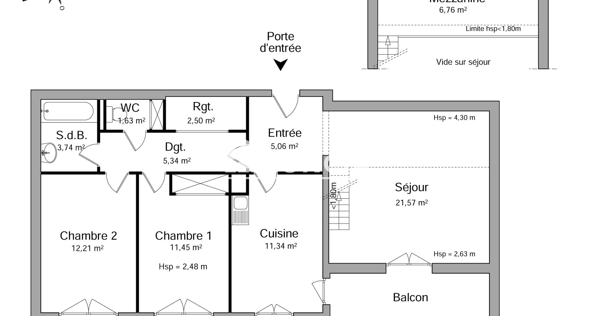 Appartement 3 pièces (81.6 m²) à louer - Vienne (38200)