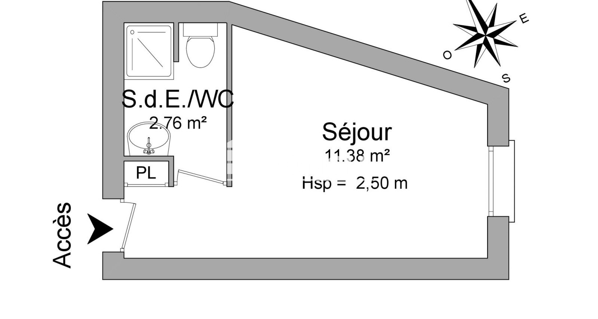 Studio (14.14 m²) à louer - Bourg-lès-valence (26500)