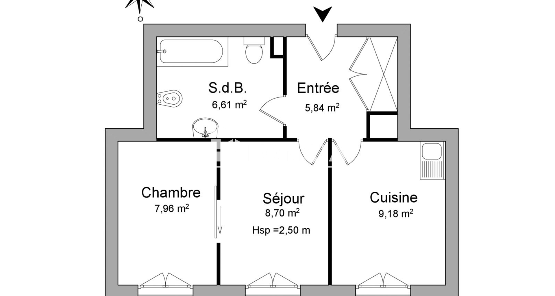 Studio (38.29 m²) à louer - Roussillon (38150)