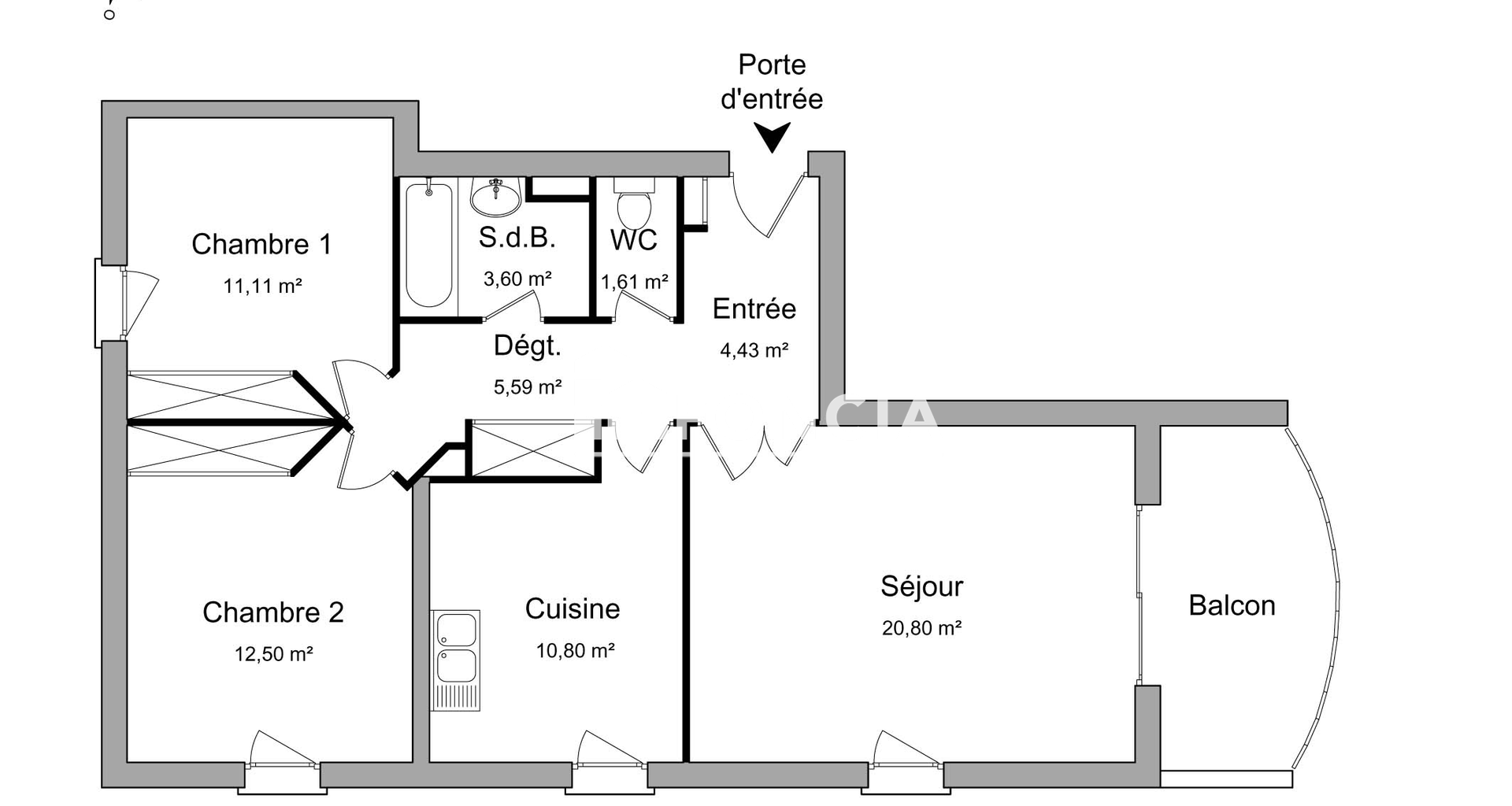 Appartement 3 pièces (70.44 m²) à louer - Annonay (07100)