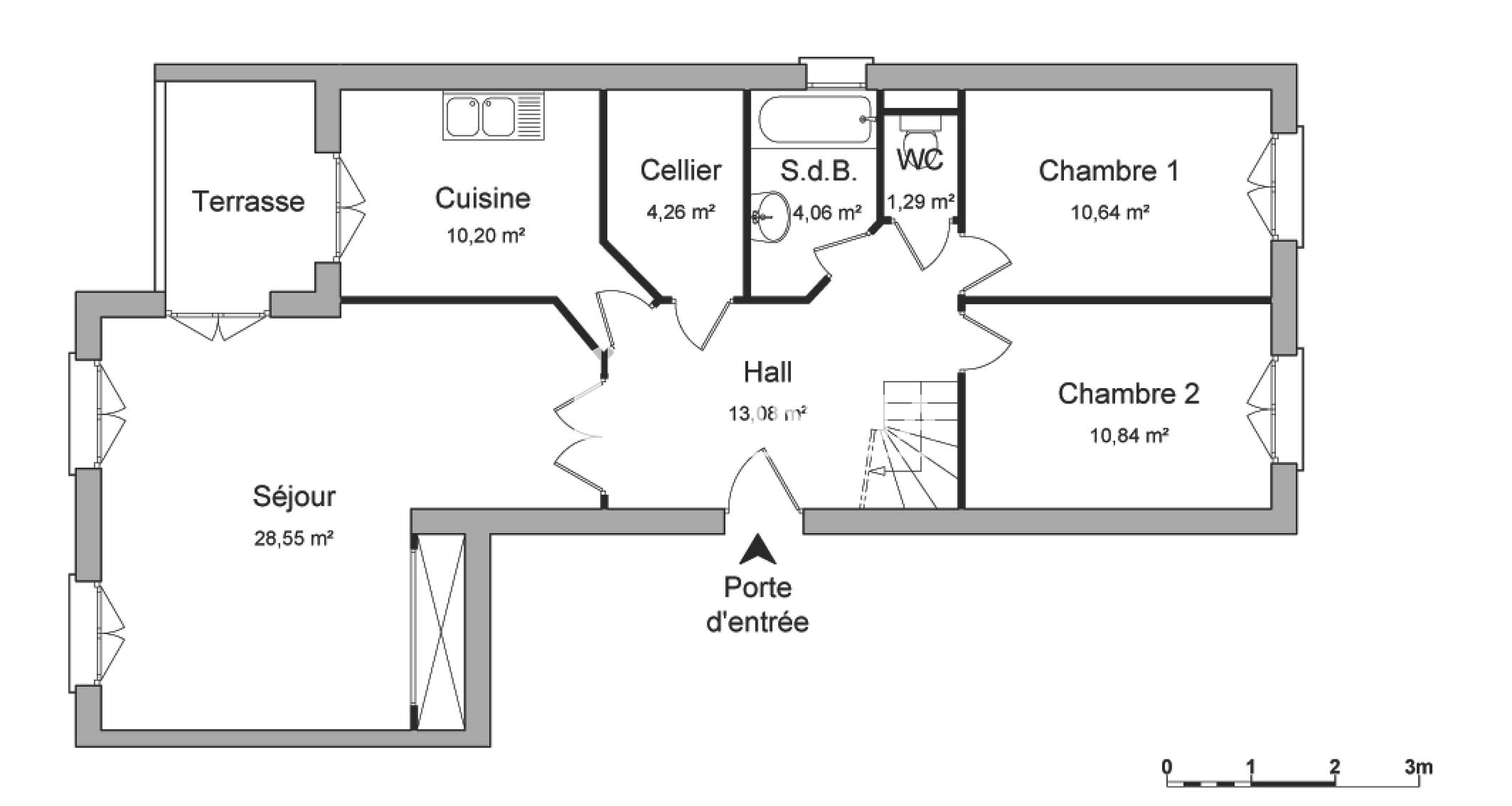 Appartement 3 pièces (82.92 m²) à louer - Vienne (38200)