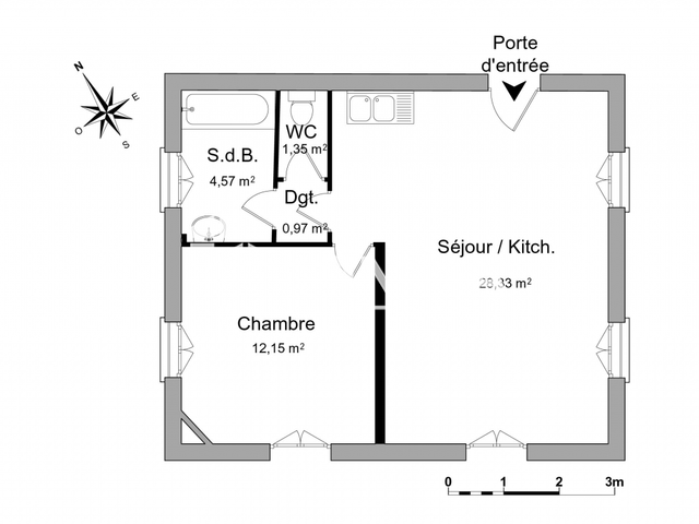 Appartement 2 pièces (47.37 m²) à louer - Soyons (07130)