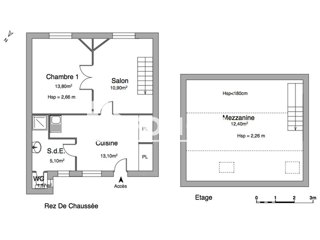 Appartement 3 pièces (56.87 m²) à louer - Tours (37000)
