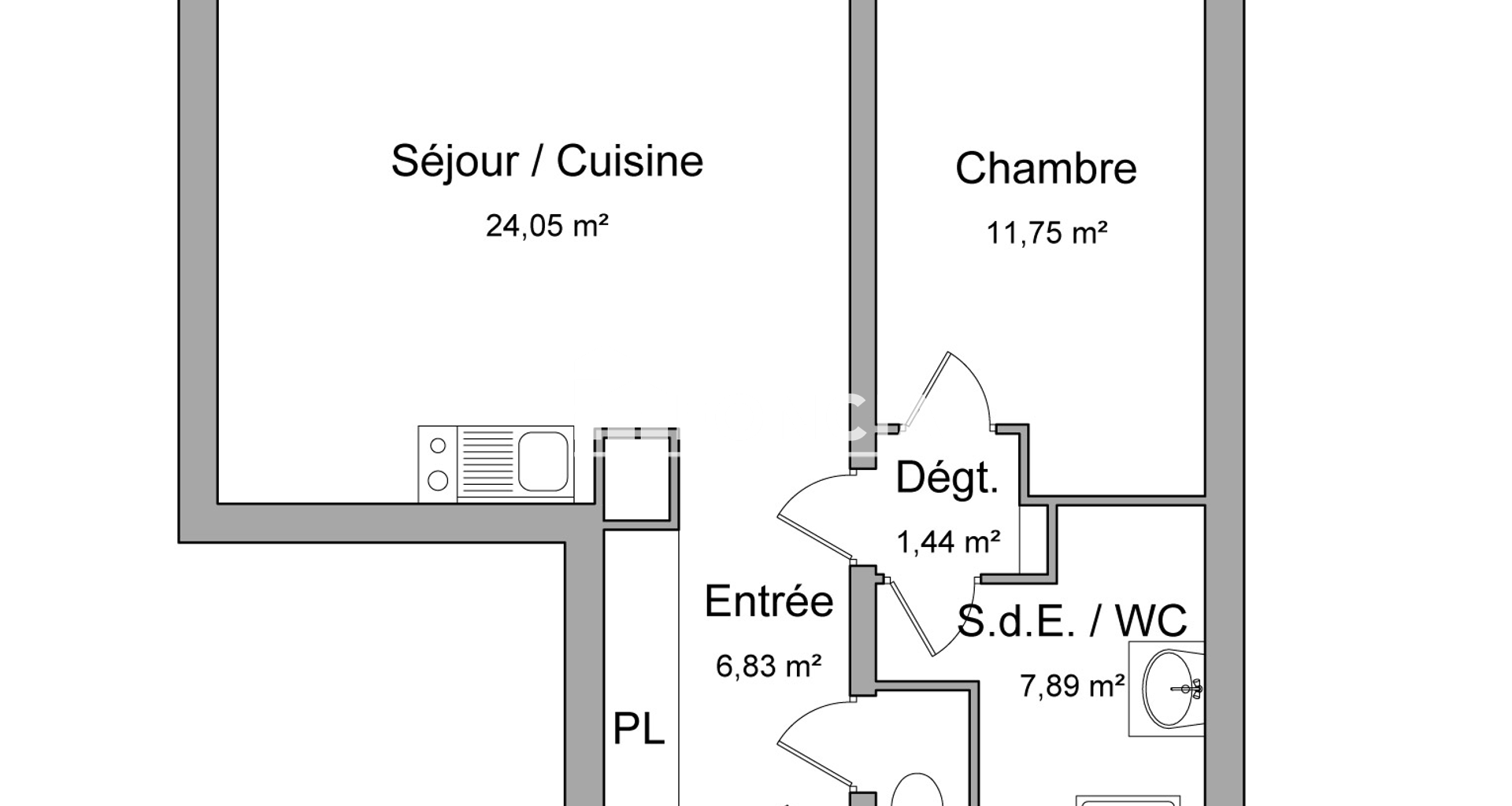 Appartement 2 pièces (51.96 m²) à louer - Tours (37000)
