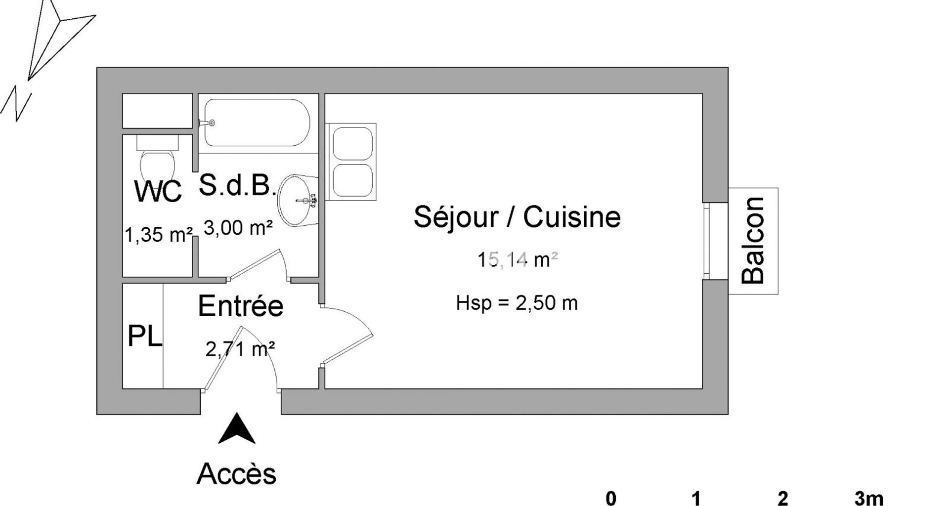 Studio (22.2 m²) à louer - Blois (41000)
