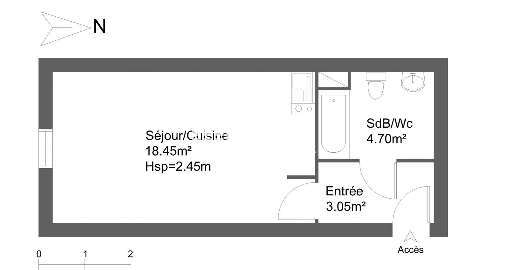 Studio (26.2 m²) à louer - Blois (41000)