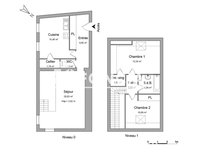 Appartement 3 pièces (87.81 m²) à louer - Amboise (37400)