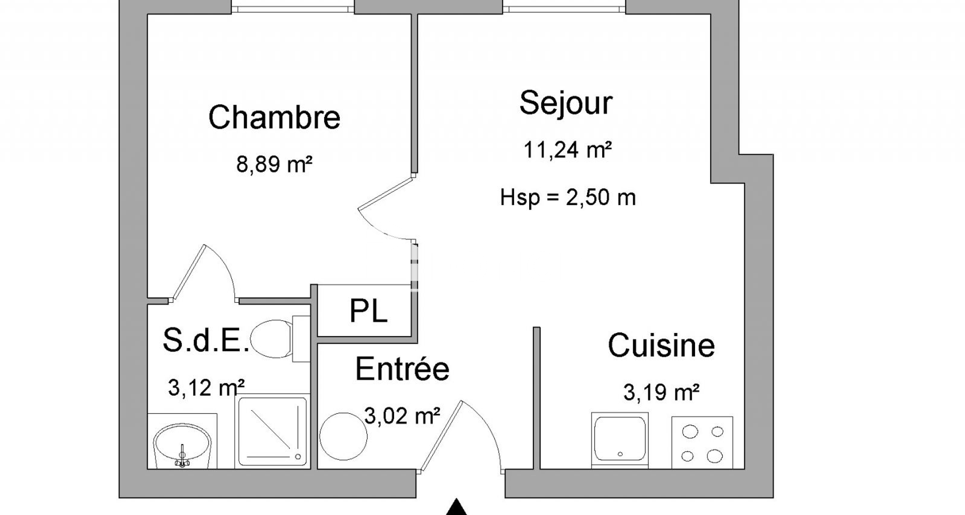 Appartement 2 pièces (29.46 m²) à louer - Blois (41000)