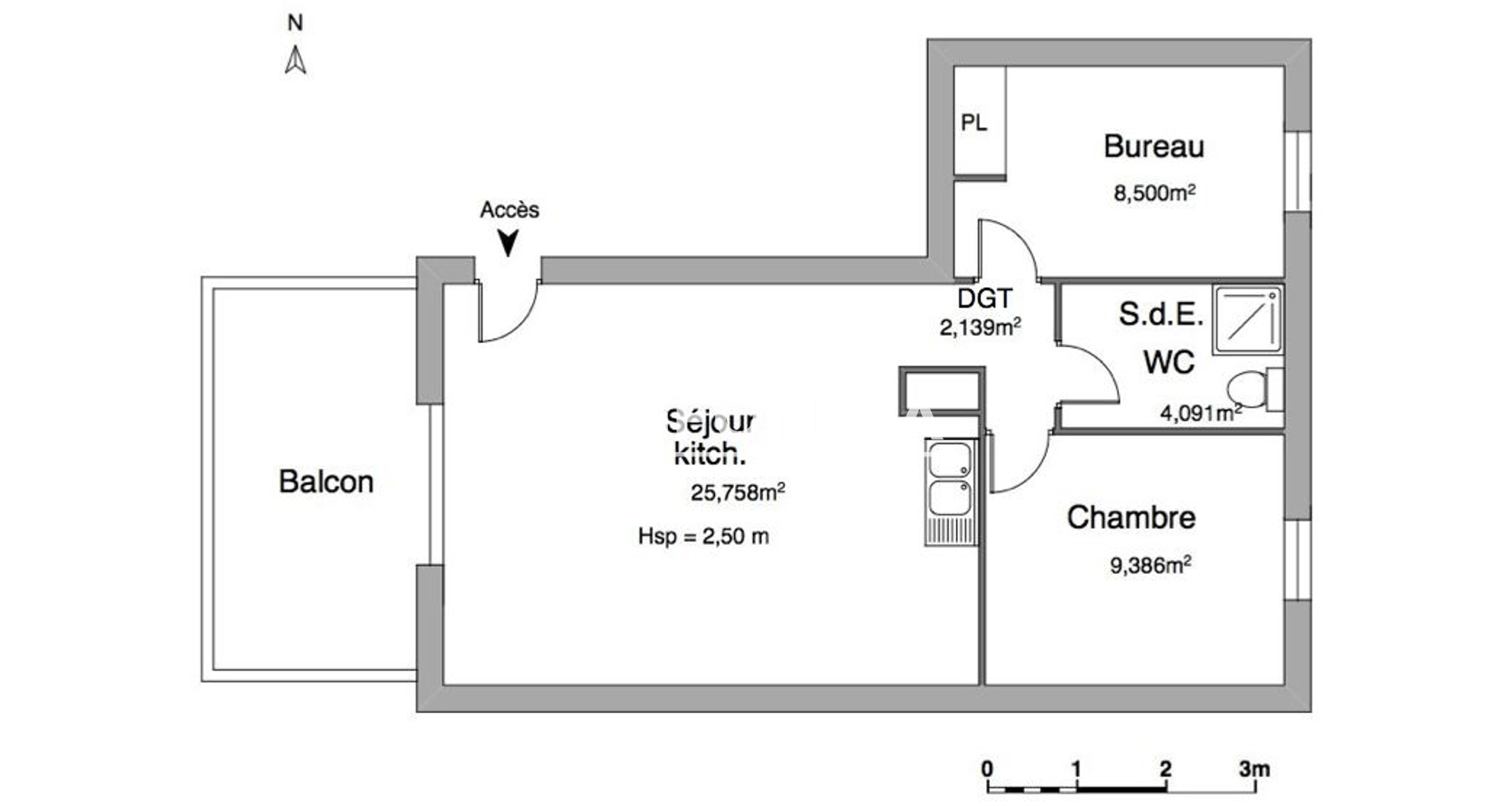 Appartement 2 pièces (49.87 m²) à louer - Orange (84100)