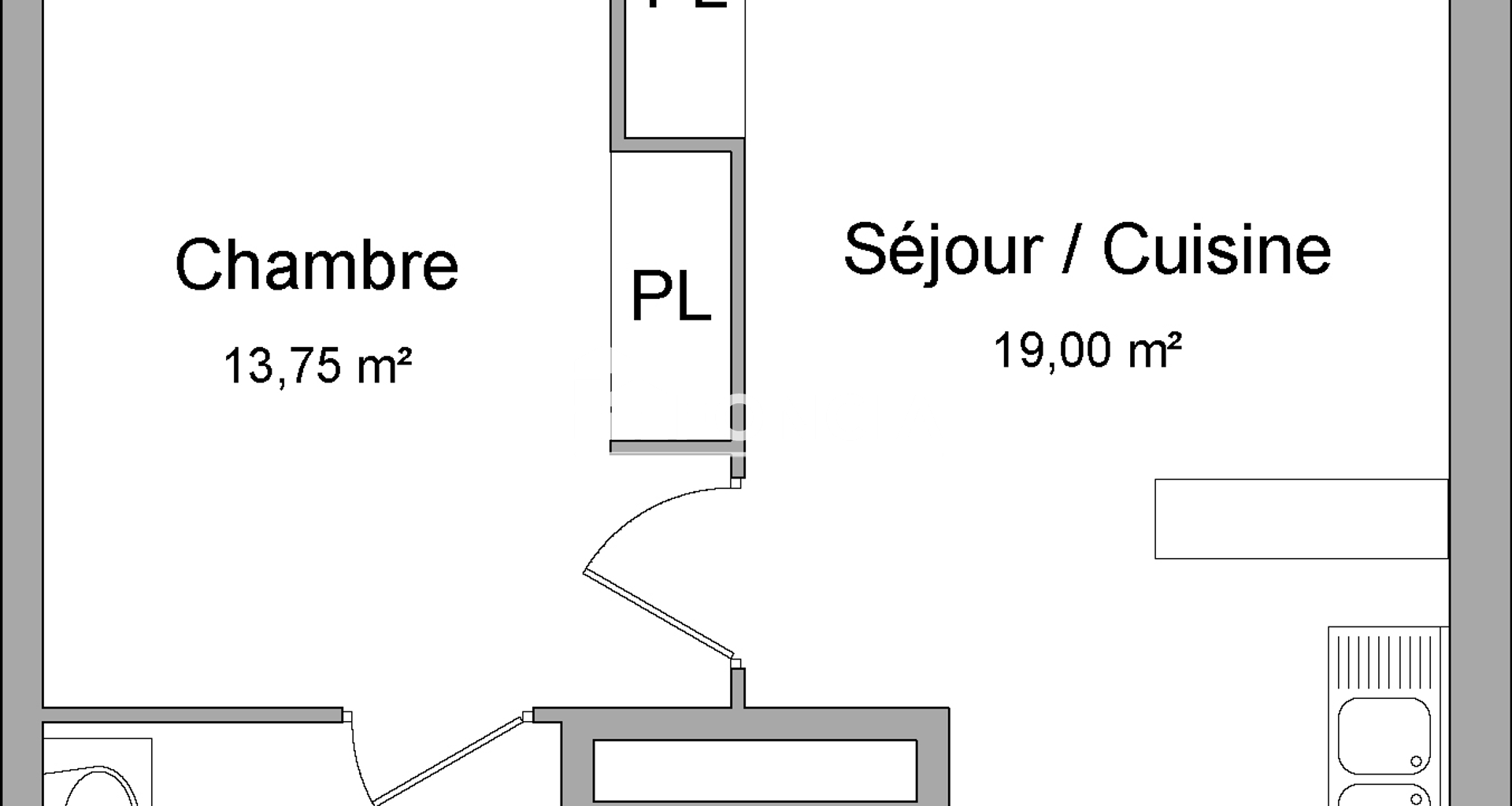 Appartement 2 pièces (40.6 m²) à louer - Villeneuve-lès-avignon (30400)