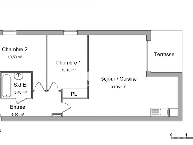 Appartement 3 pièces (60.3 m²) à louer - Montfavet (84140)