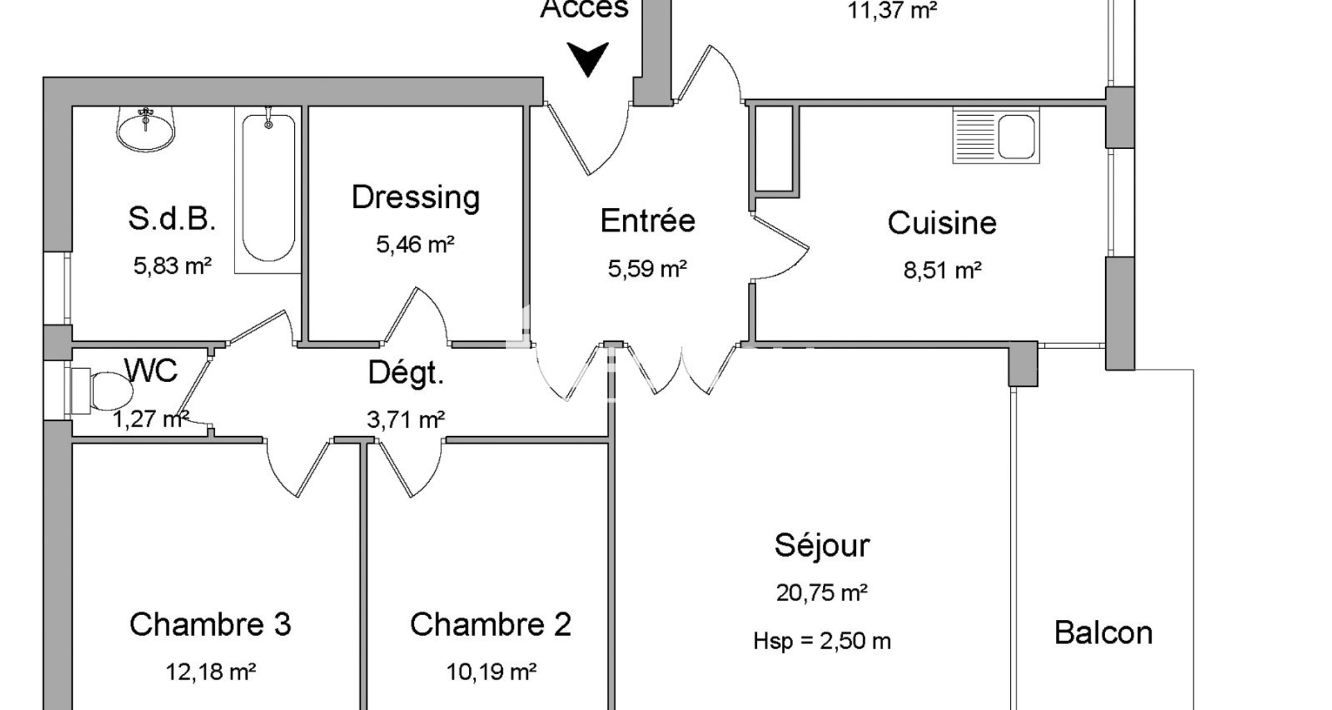 Appartement 4 pièces (84.86 m²) à louer - Villeneuve-lès-avignon (30400)