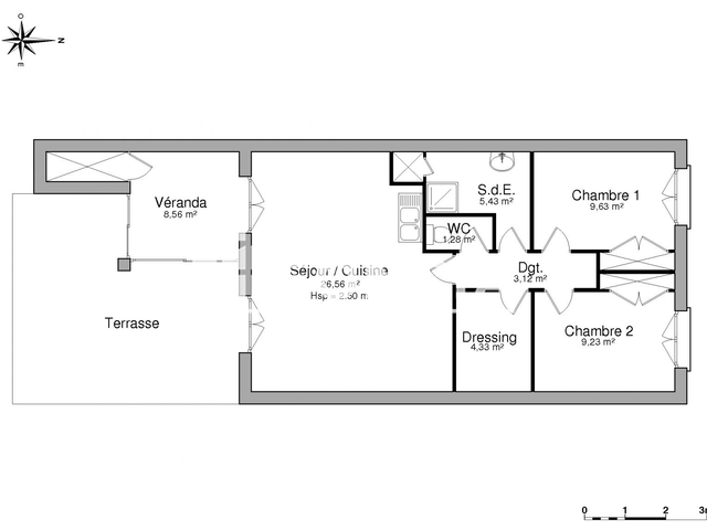 Appartement 3 pièces (68.14 m²) à louer - Saint Saturnin Les Avignon (84450)