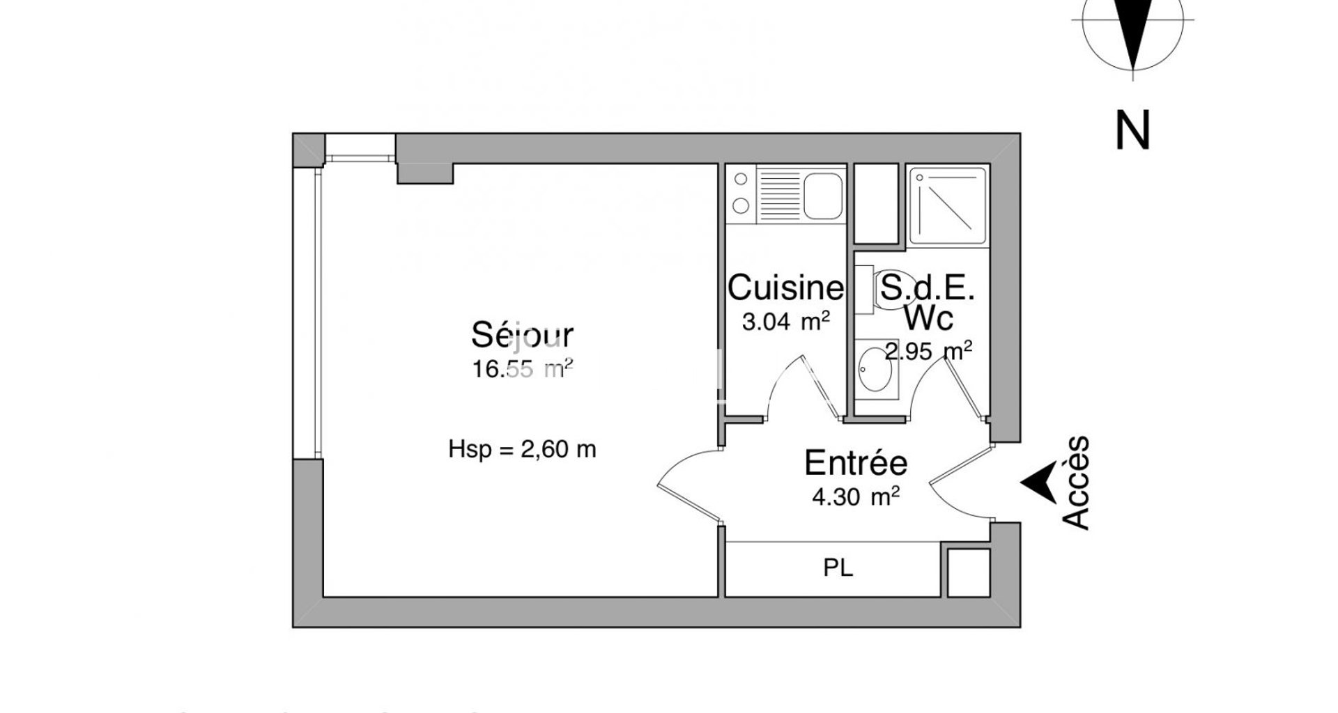 Studio (26.84 m²) à louer - Avignon (84000)