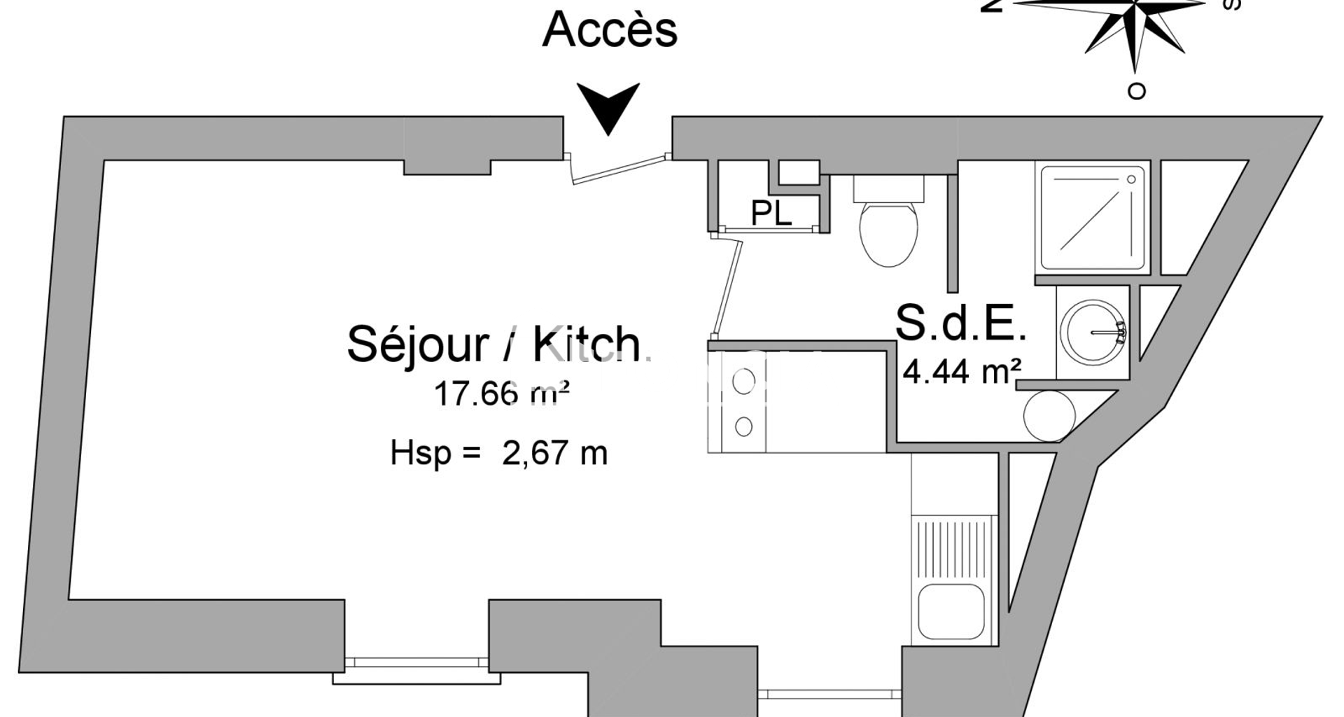 Studio (22.1 m²) à louer - Avignon (84000)