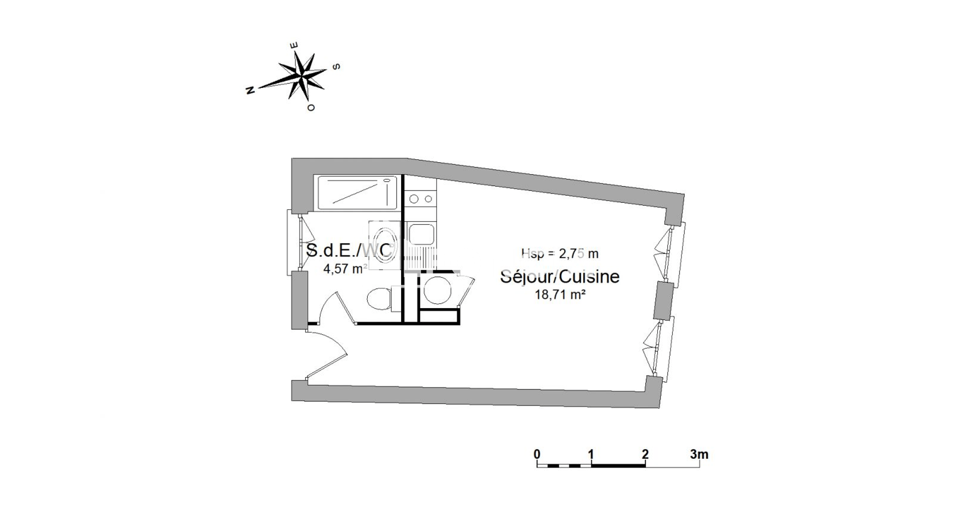 Studio (23.28 m²) à louer - Avignon (84000)