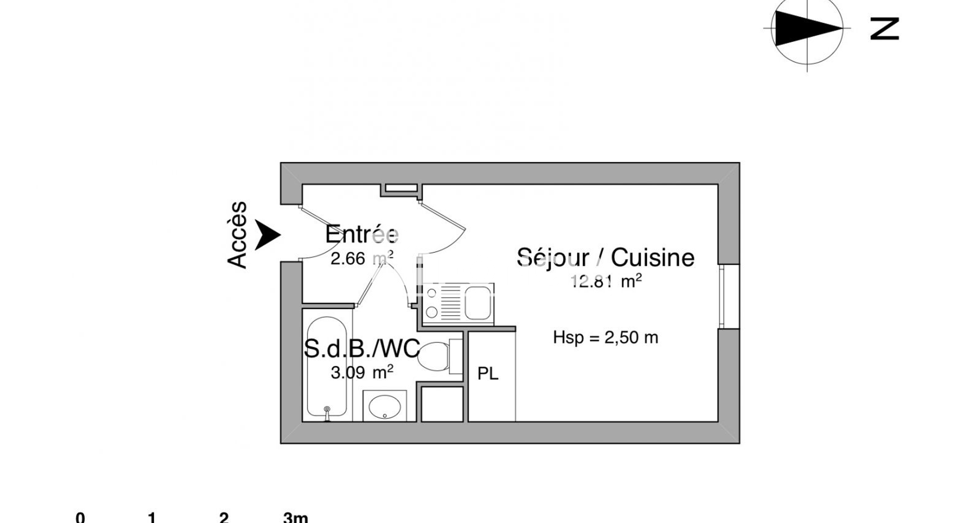 Studio meublé (19.5 m²) à louer - Avignon (84000)