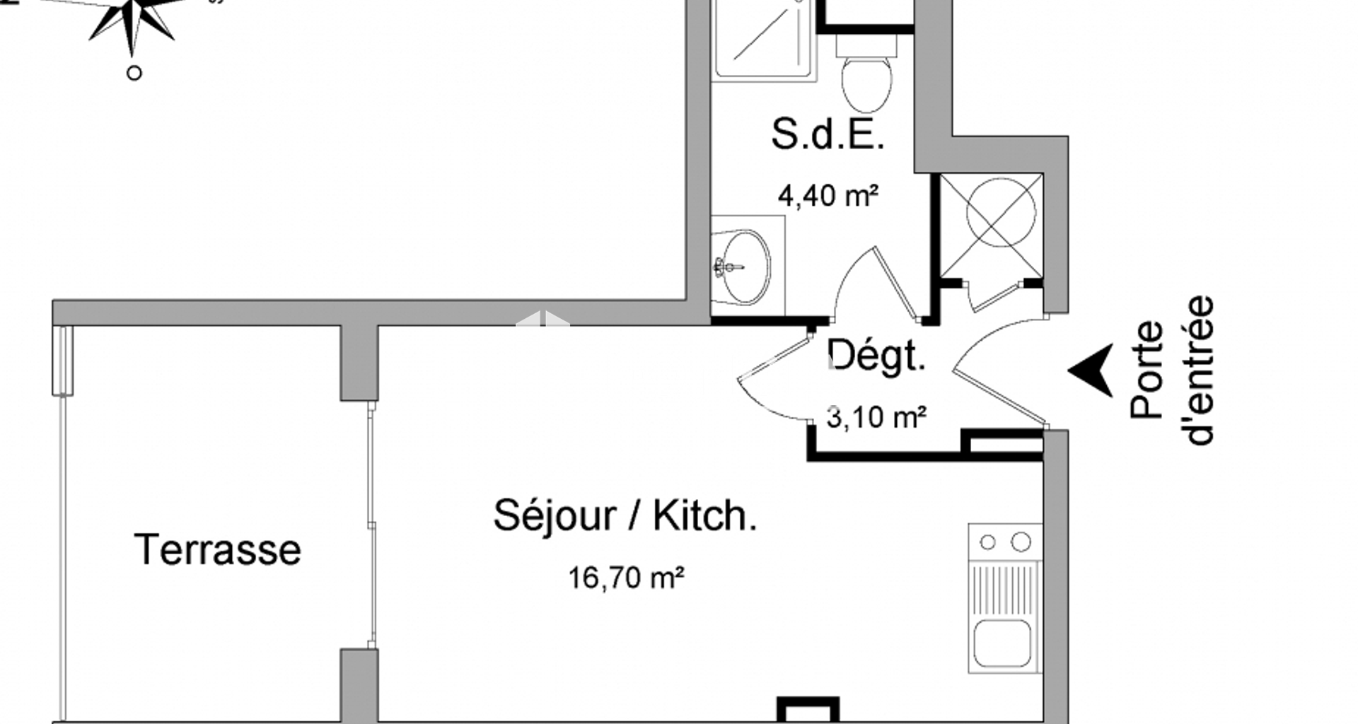 Studio (24.2 m²) à louer - Avignon (84000)