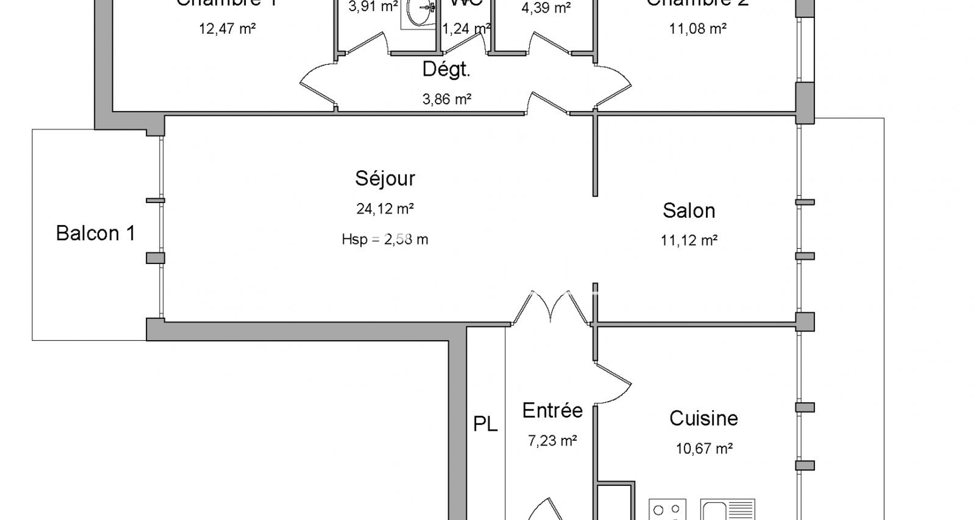 Appartement 4 pièces (90.09 m²) à louer - Avignon (84000)
