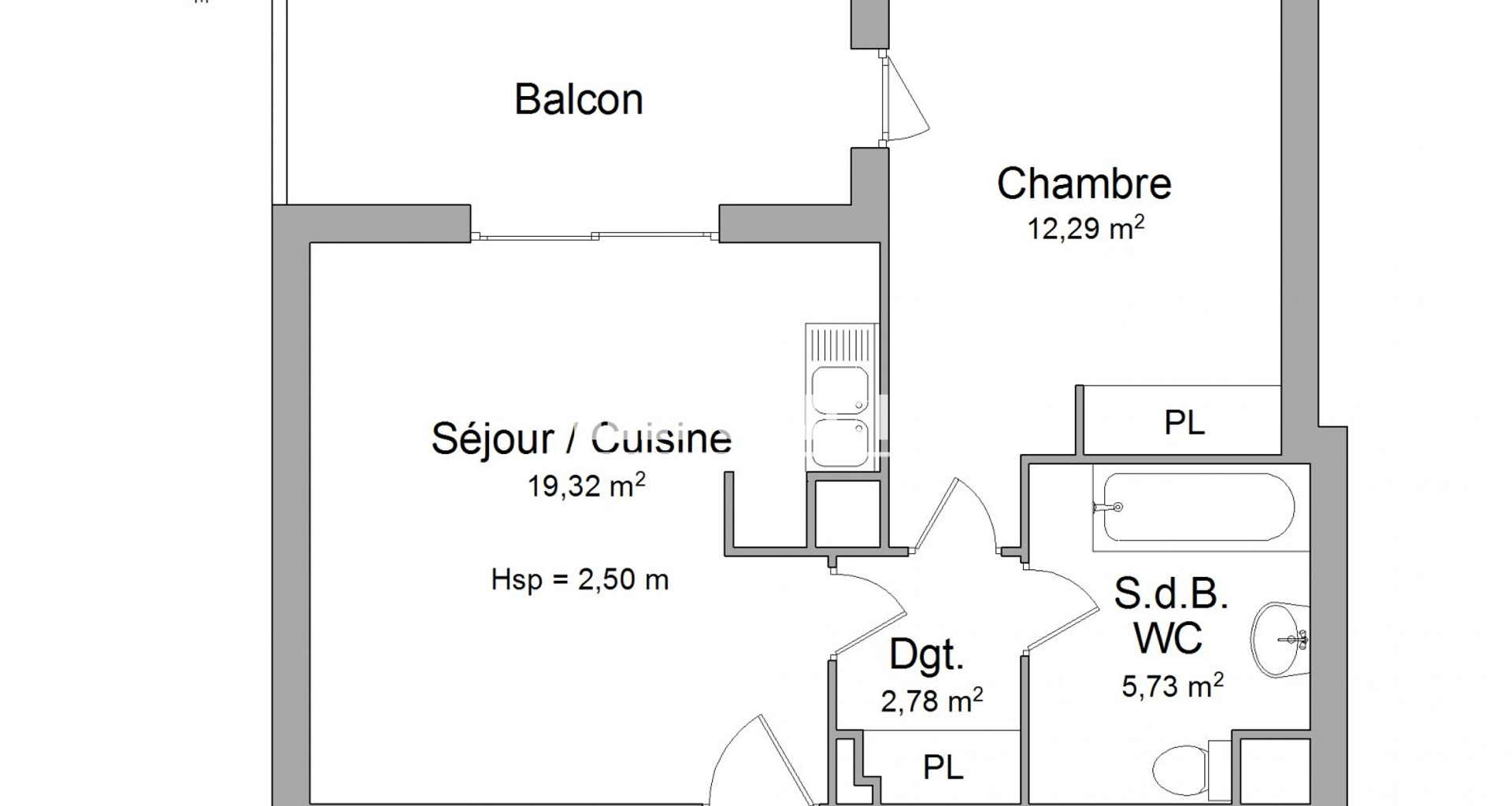 Appartement 2 pièces (40.12 m²) à louer - Avignon (84000)