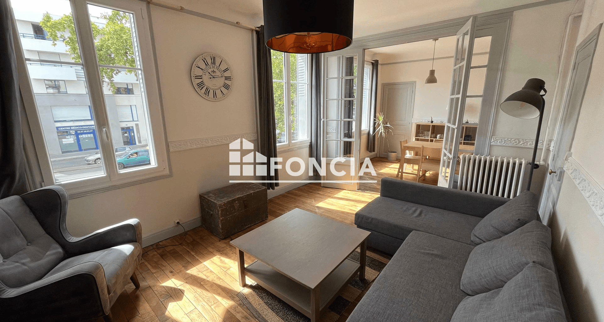 Appartement meublé 4 pièces (63.7 m²) à louer - Tours (37000)