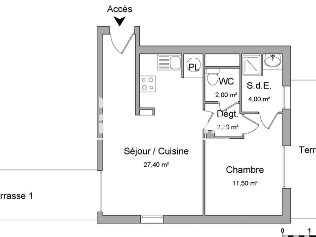 Appartement 2 pièces (47.5 m²) à louer - Perpignan (66000)