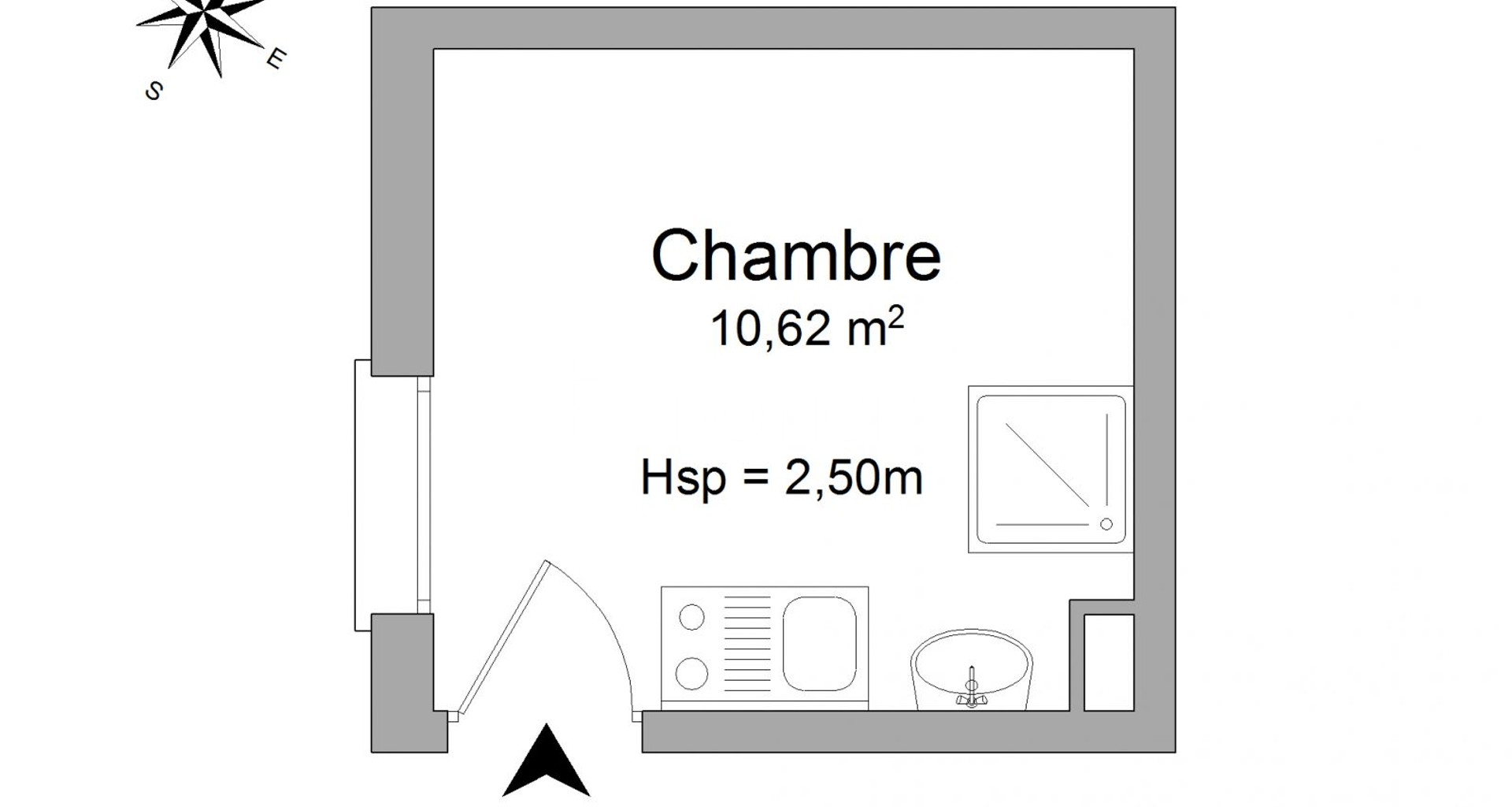 Studio (10.62 m²) à louer - Nancy (54000)