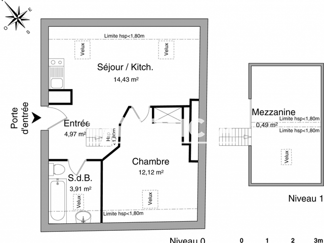 Appartement 2 pièces (35.92 m²) à louer - Saumur (49400)