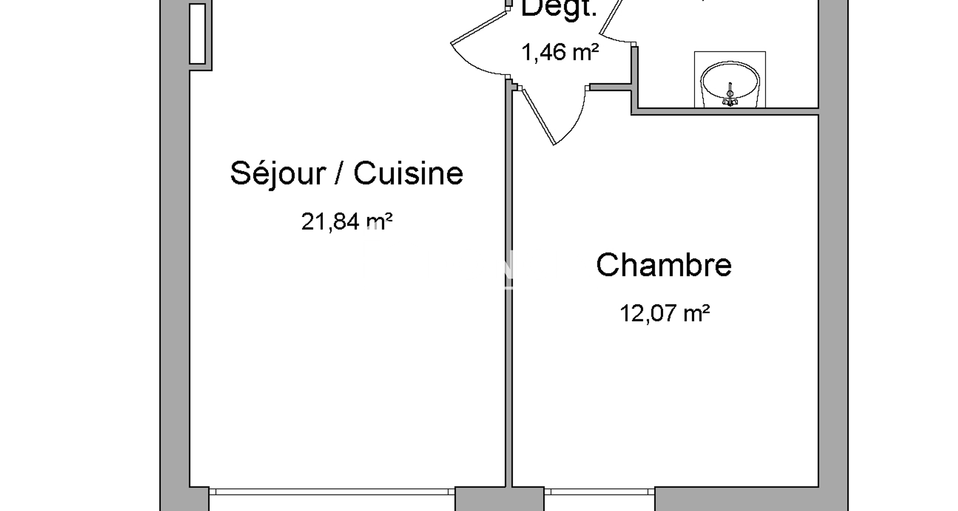 Appartement 2 pièces (41.99 m²) à louer - Ostwald (67540)
