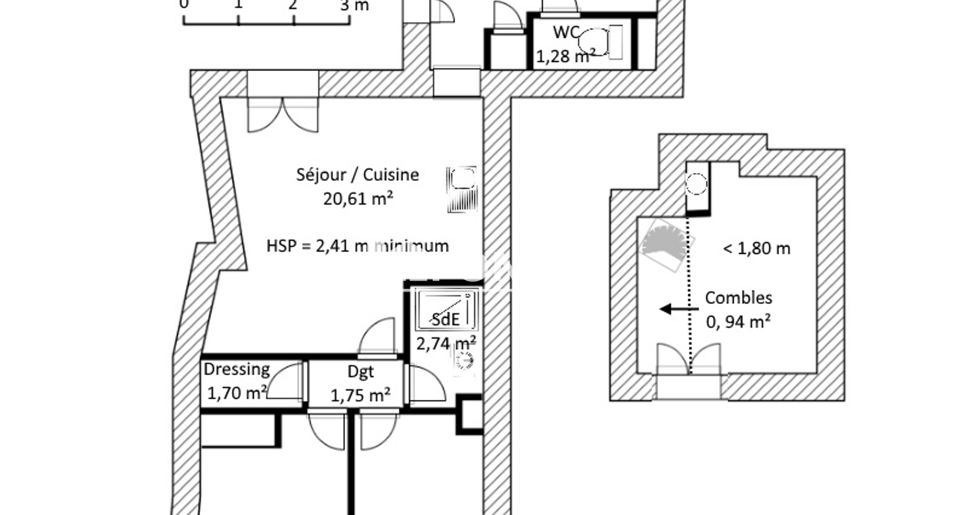 Appartement 3 pièces (56.16 m²) à louer - Clermont-ferrand (63000)