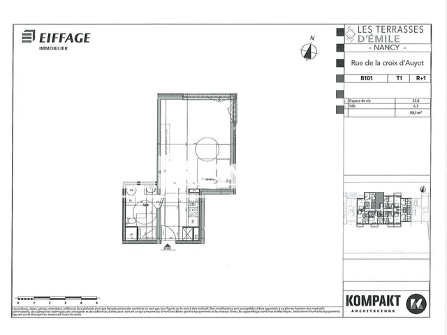 Studio (39.1 m²) à louer - Nancy (54000)