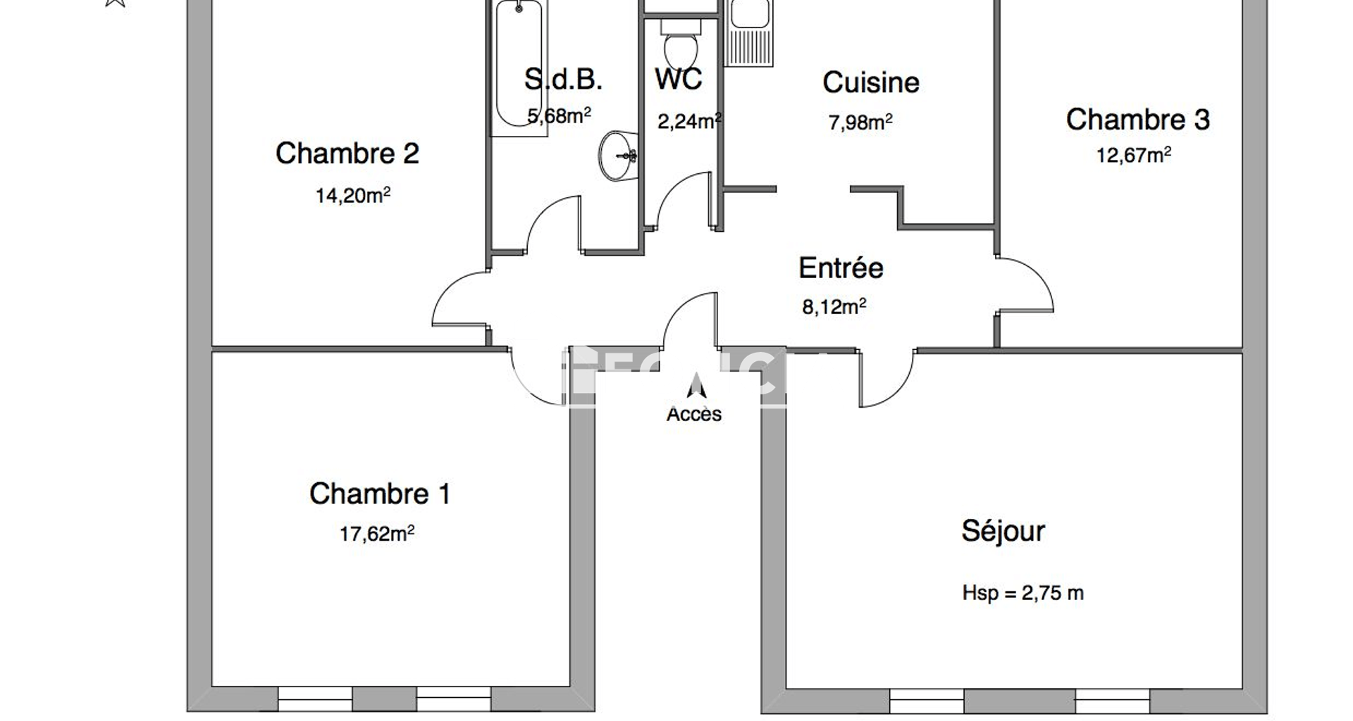 Appartement 4 pièces (90.63 m²) à louer - Strasbourg (67000)