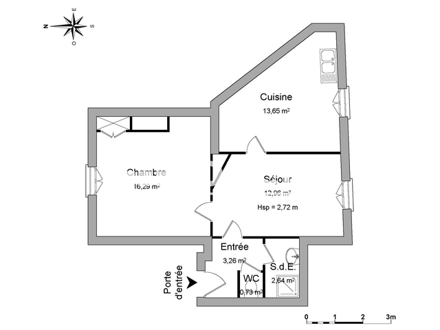 Appartement 2 pièces (49.53 m²) à louer - Charleville Mezieres (08000)
