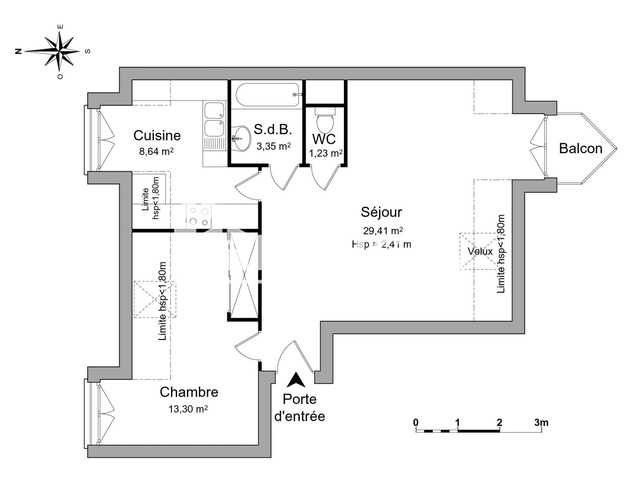 Appartement 3 pièces (55.93 m²) à louer - Mulhouse (68100)