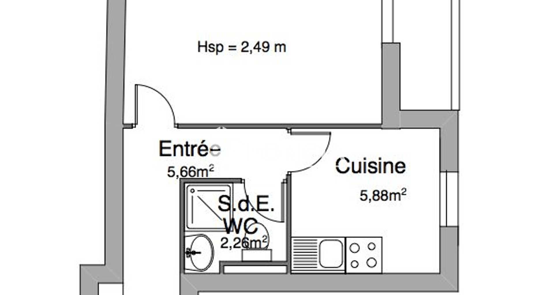 Studio meublé (32.5 m²) à louer - Reims (51100)