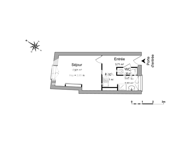 Studio (22.86 m²) à louer - Nancy (54000)