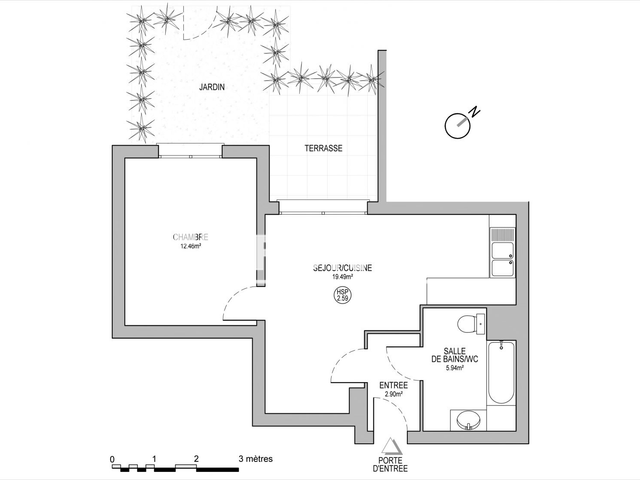Appartement 2 pièces (40.92 m²) à louer - Oberhausbergen (67205)