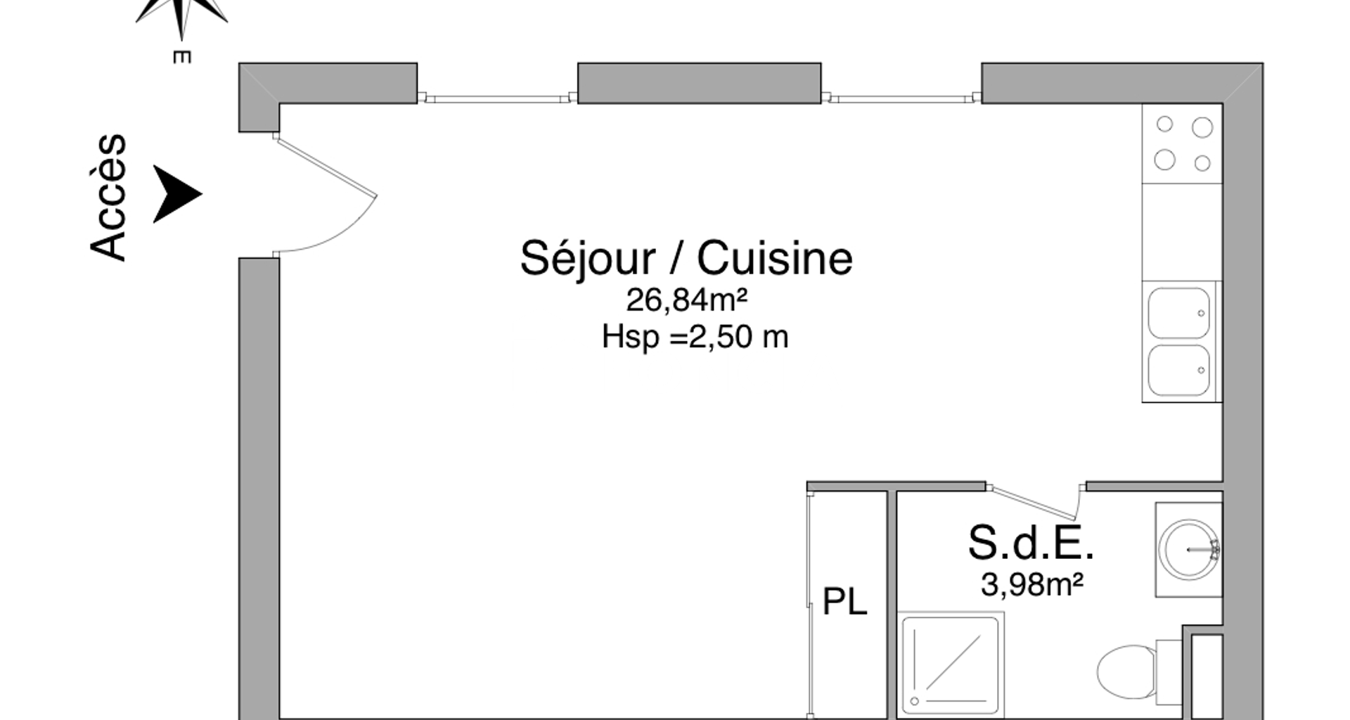 Studio (30.46 m²) à louer - Chinon (37500)