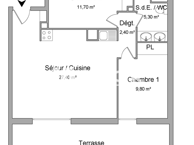 Appartement 3 pièces (56.6 m²) à louer - Perpignan (66000)