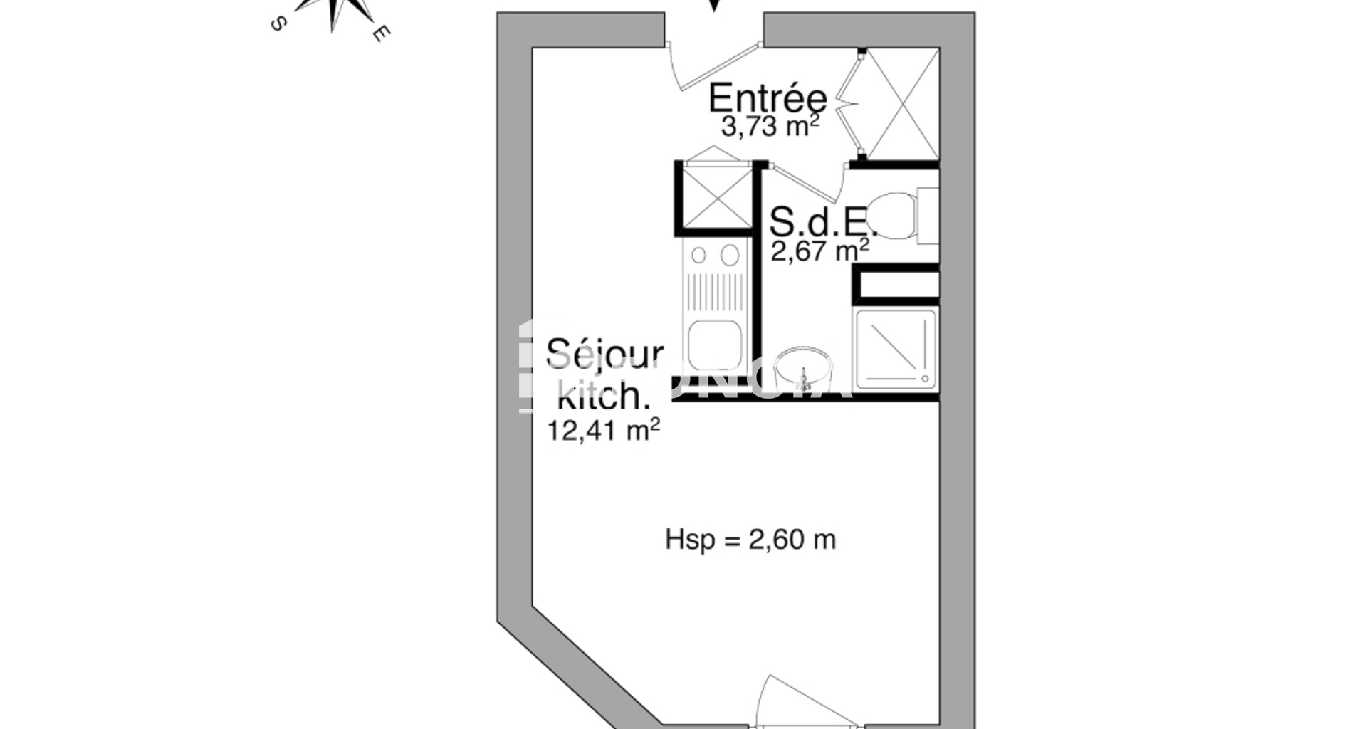 Studio (18.81 m²) à louer - Clermont-ferrand (63000)