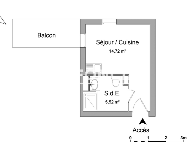 Studio (20.24 m²) à louer - Strasbourg (67200)