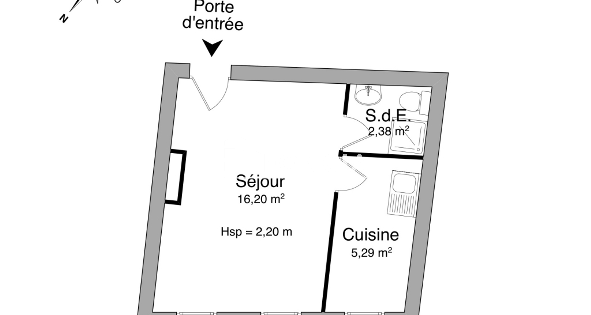Studio (23.87 m²) à louer - Nancy (54000)
