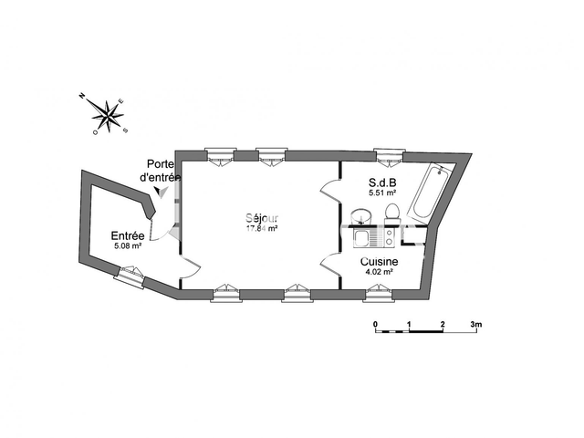 Studio (32.45 m²) à louer - Strasbourg (67000)