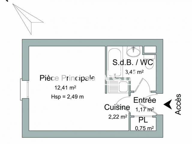 Studio (20 m²) à louer - Le Mans (72000)
